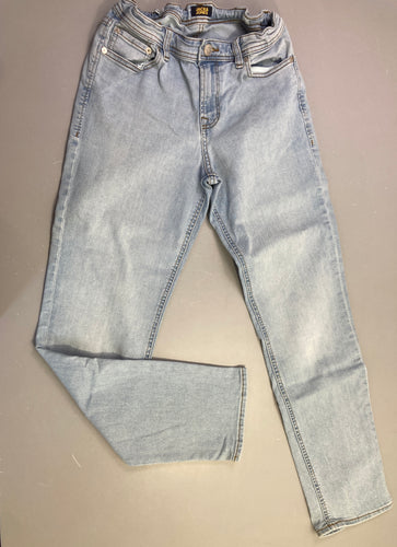 Pantalon jean bleu clair droit, moins cher chez Petit Kiwi