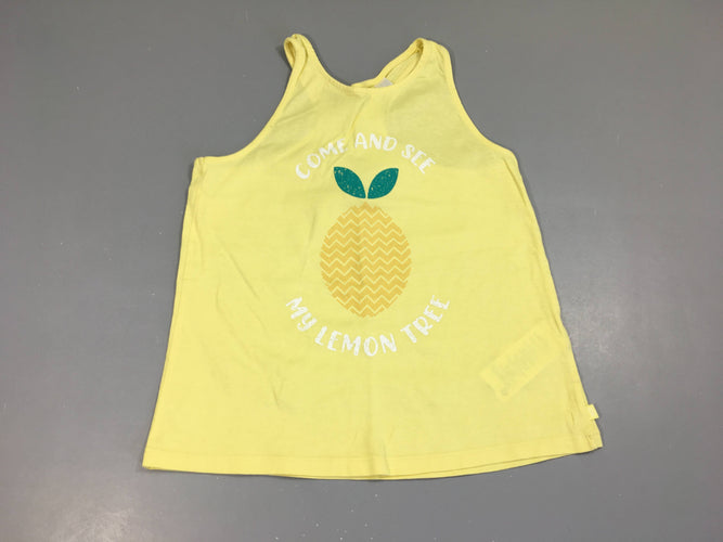 Débardeur jaune ananas, moins cher chez Petit Kiwi