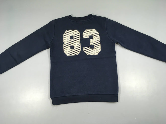 Sweat bleu foncé LA college, petite tache à l'avant, moins cher chez Petit Kiwi