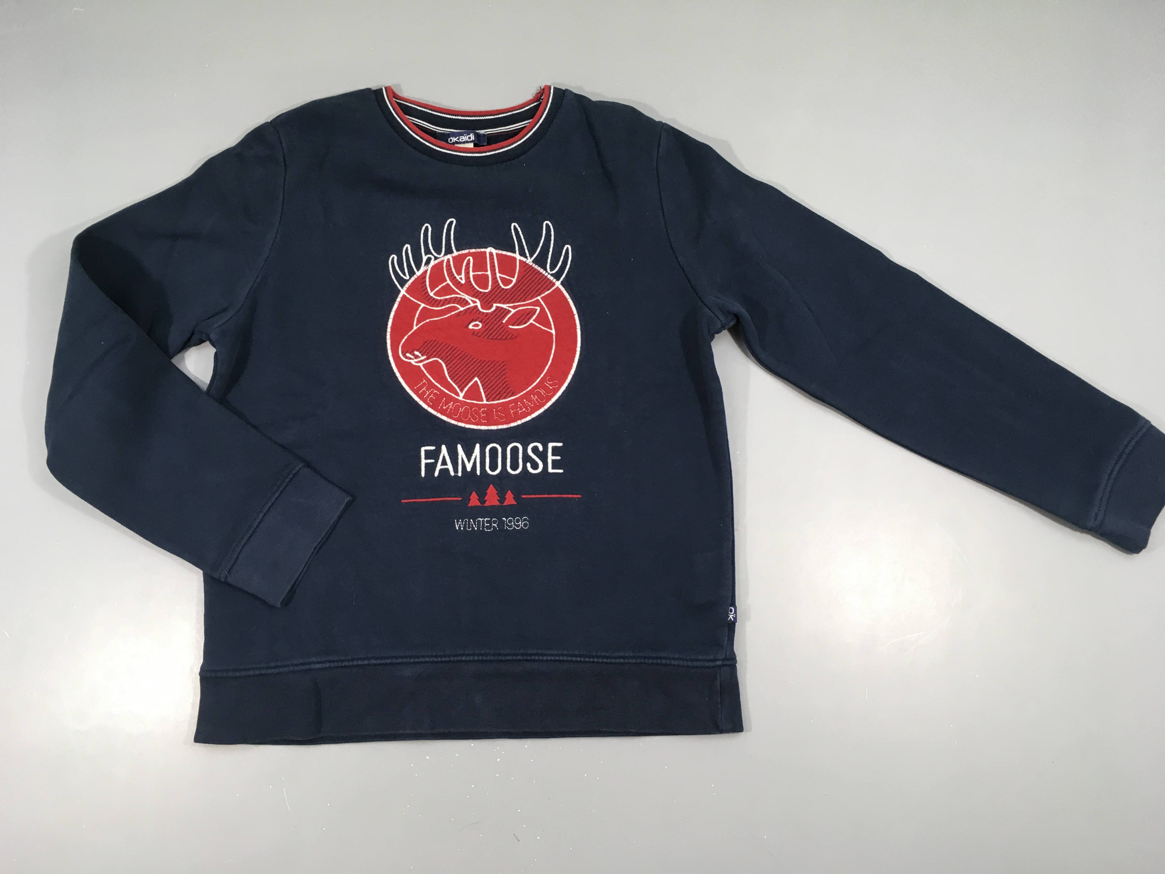 Sweat bleu foncé élan