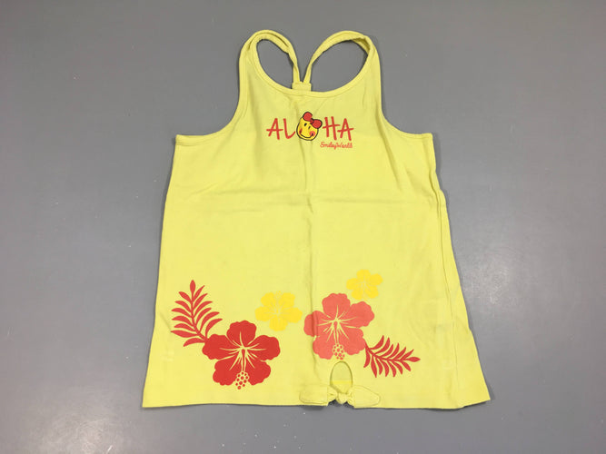 Débardeur jaune Aloha, moins cher chez Petit Kiwi