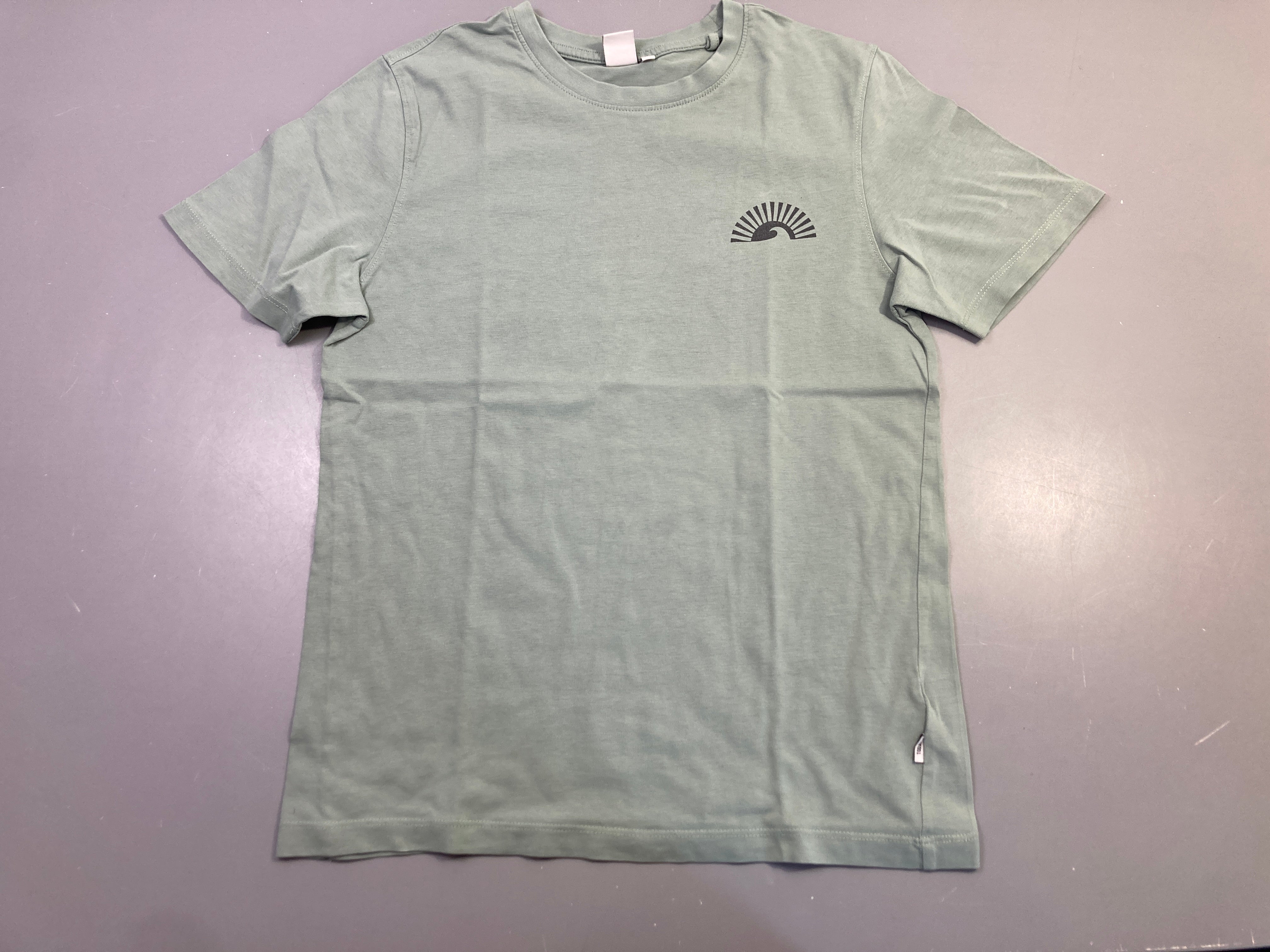 T-shirt m.c vert sauge logo