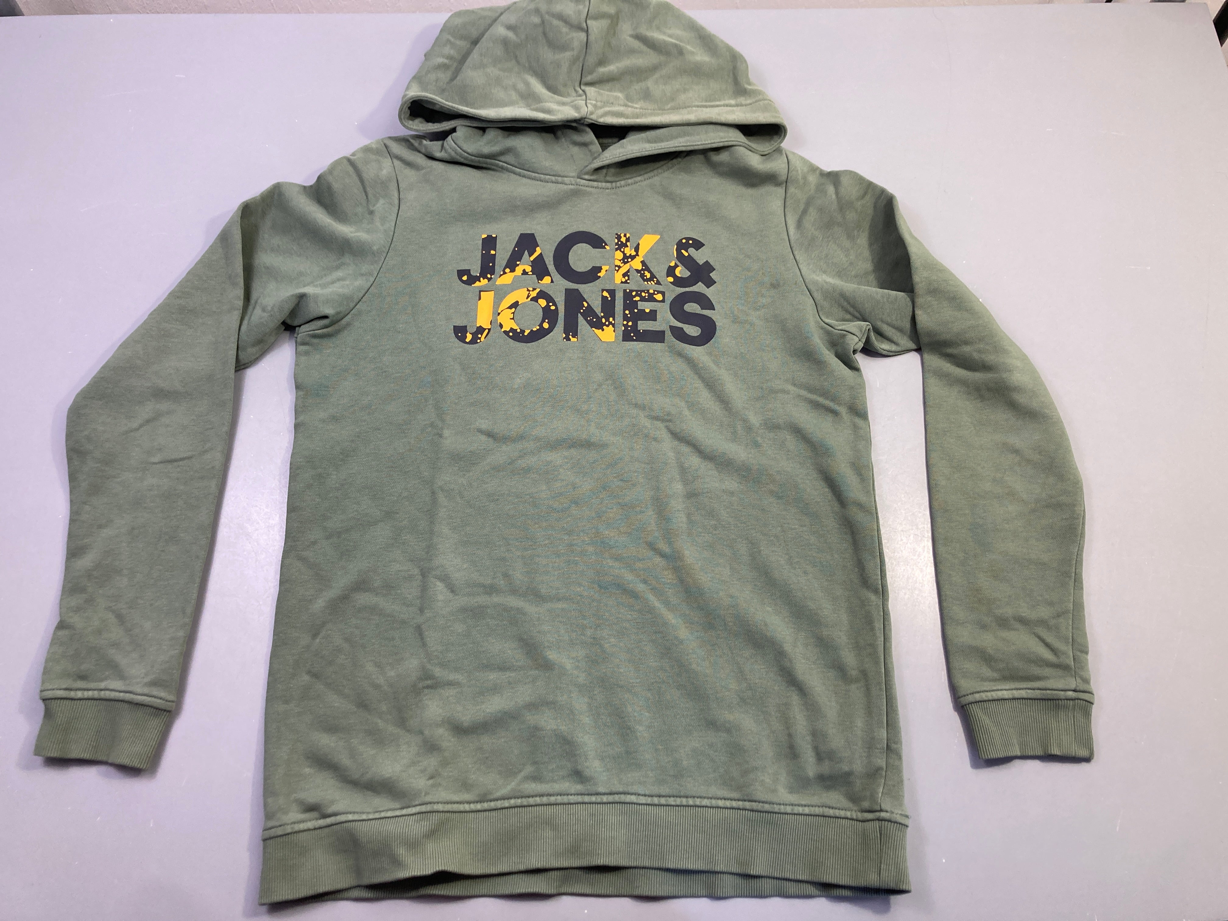 Sweat à capuche kaki Logo