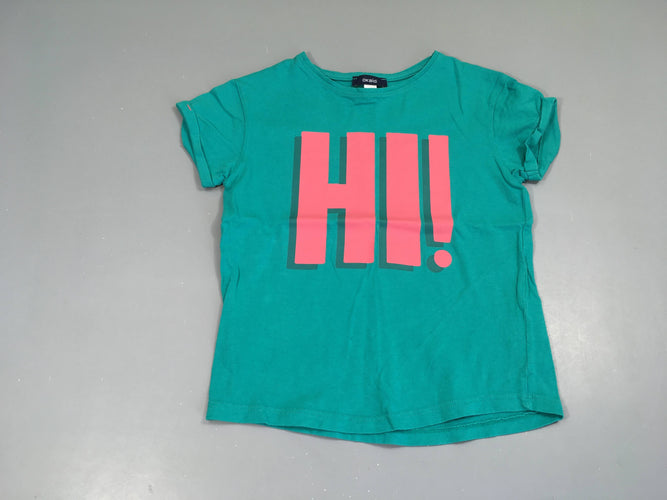 T-shirt m.c vert HI!, moins cher chez Petit Kiwi