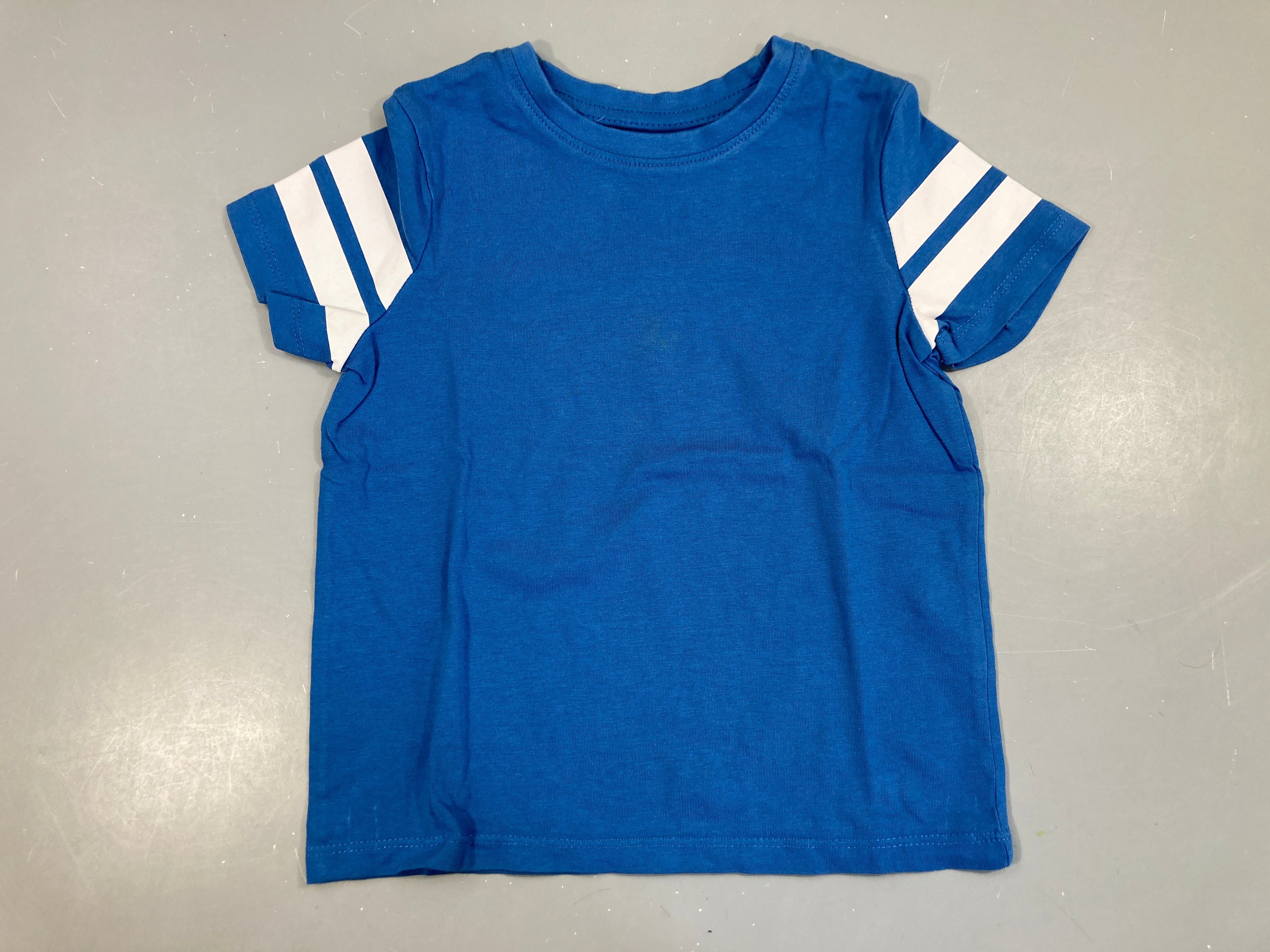 T-shirt m.c bleu/blanc