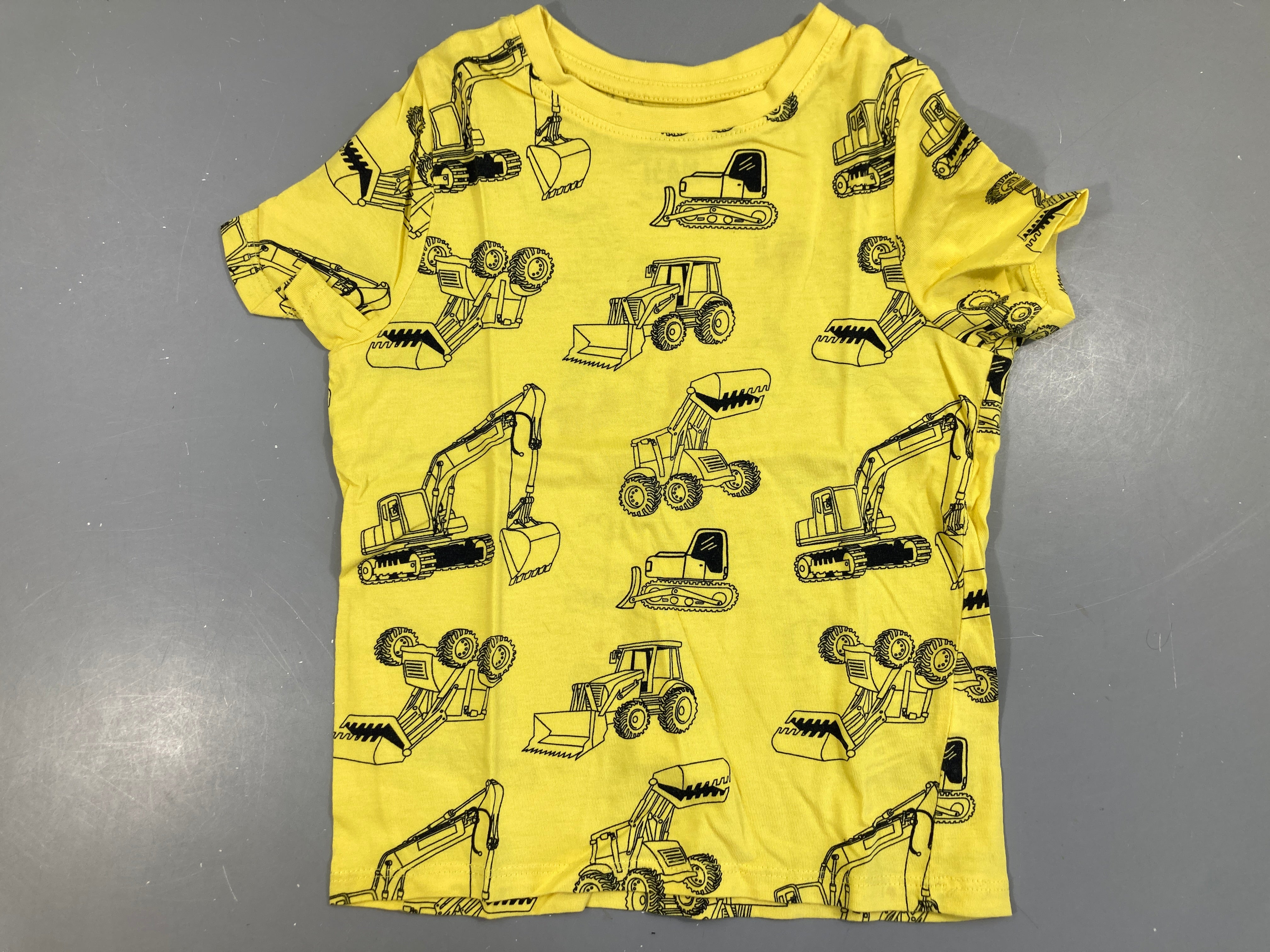 T-shirt m.c jaune tracteurs