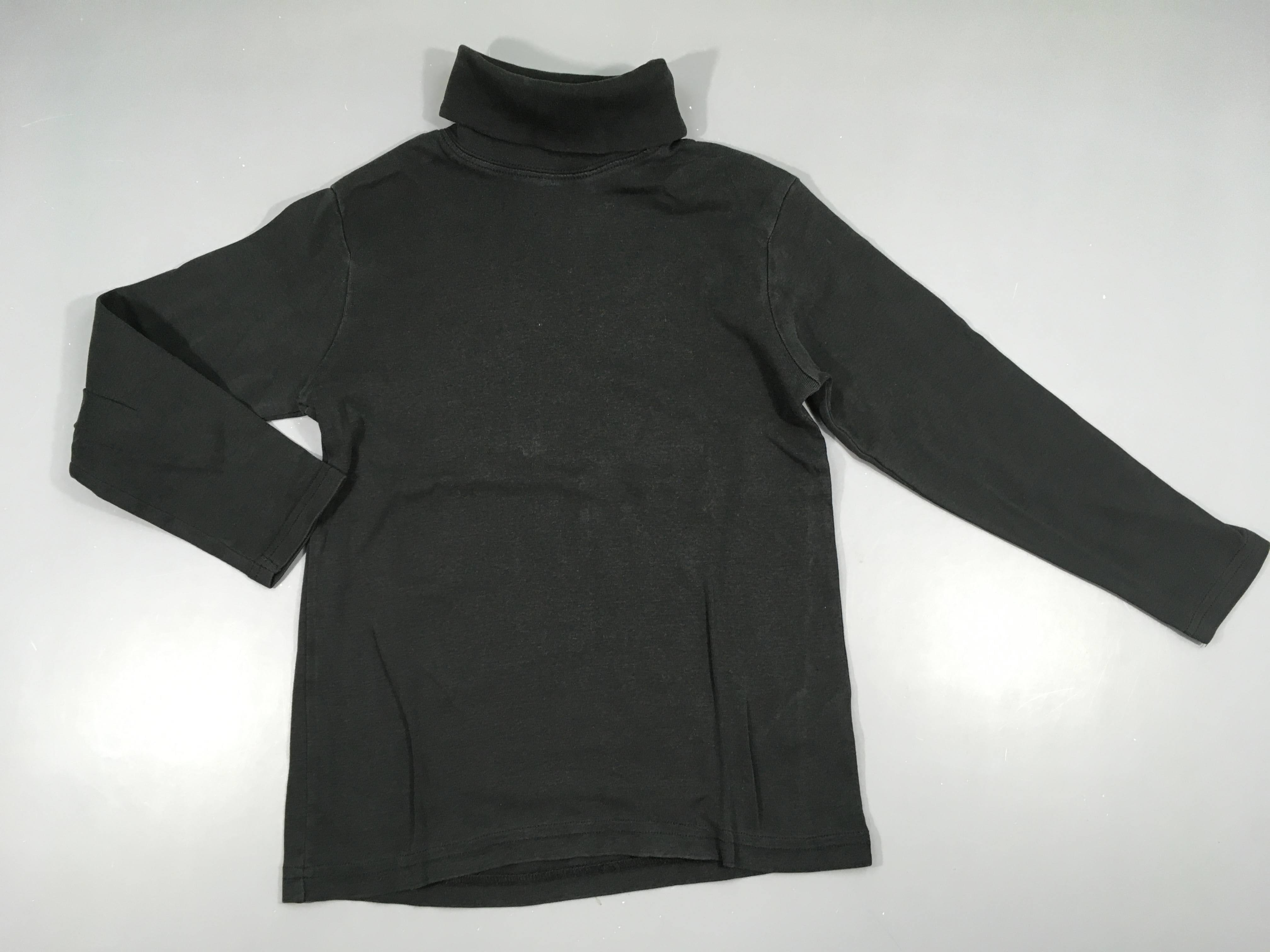T-shirt m.l col roulé noir