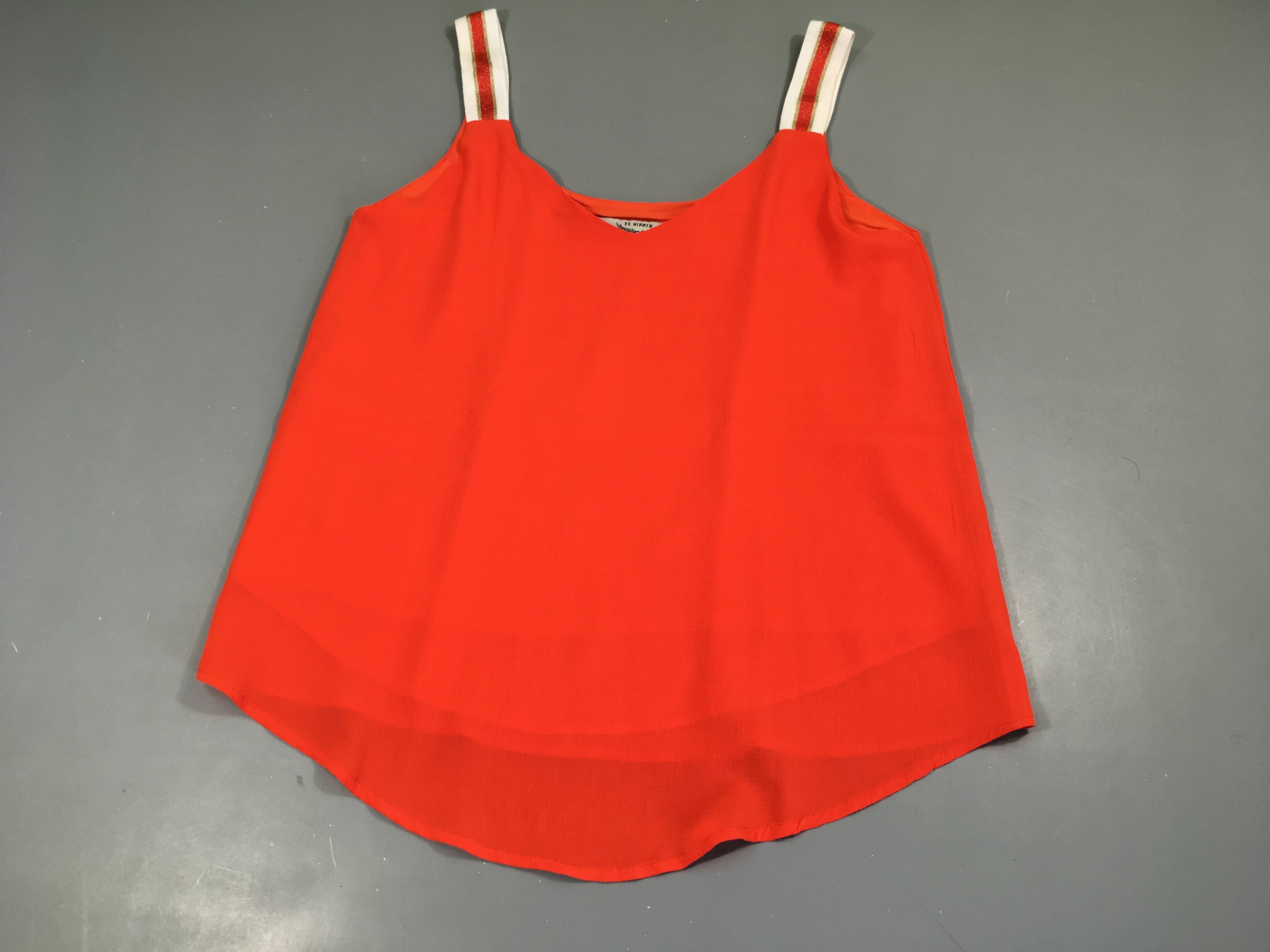 Blouse s.m orange texturée