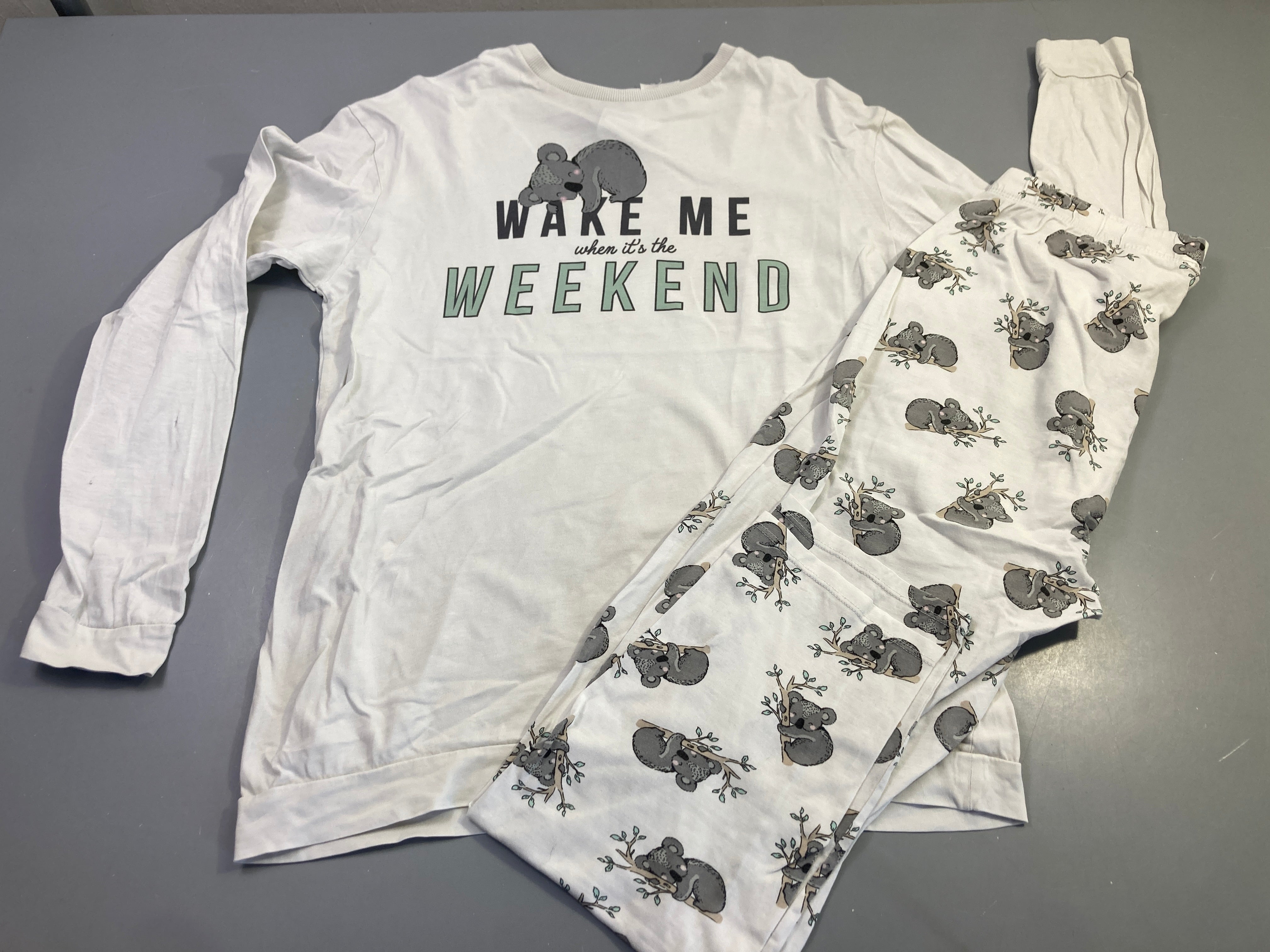 Pyjama 2pcs jersey écru koala