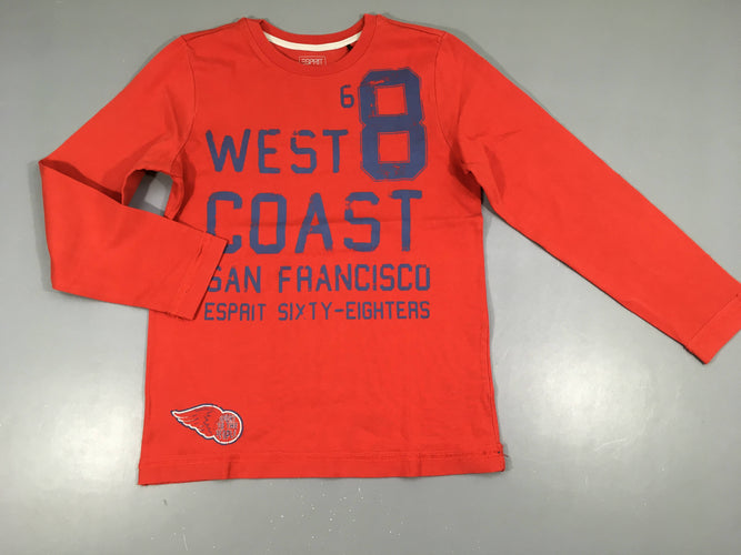 T-shirt m.l rouge west coast 68, moins cher chez Petit Kiwi