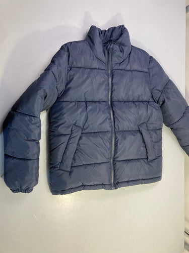 Doudoune zippée bleu marine, moins cher chez Petit Kiwi