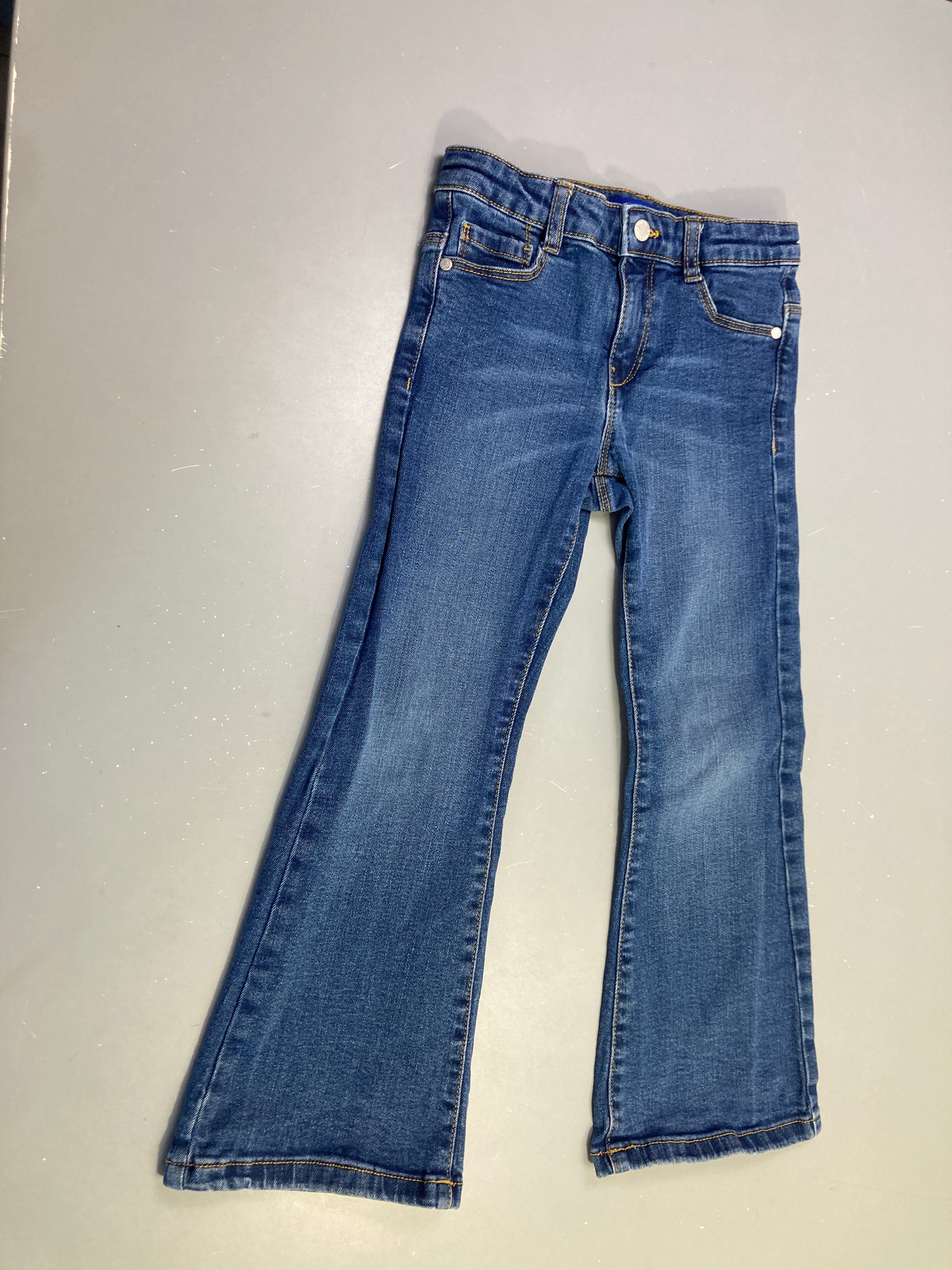 Pantalon jean bleu Flare