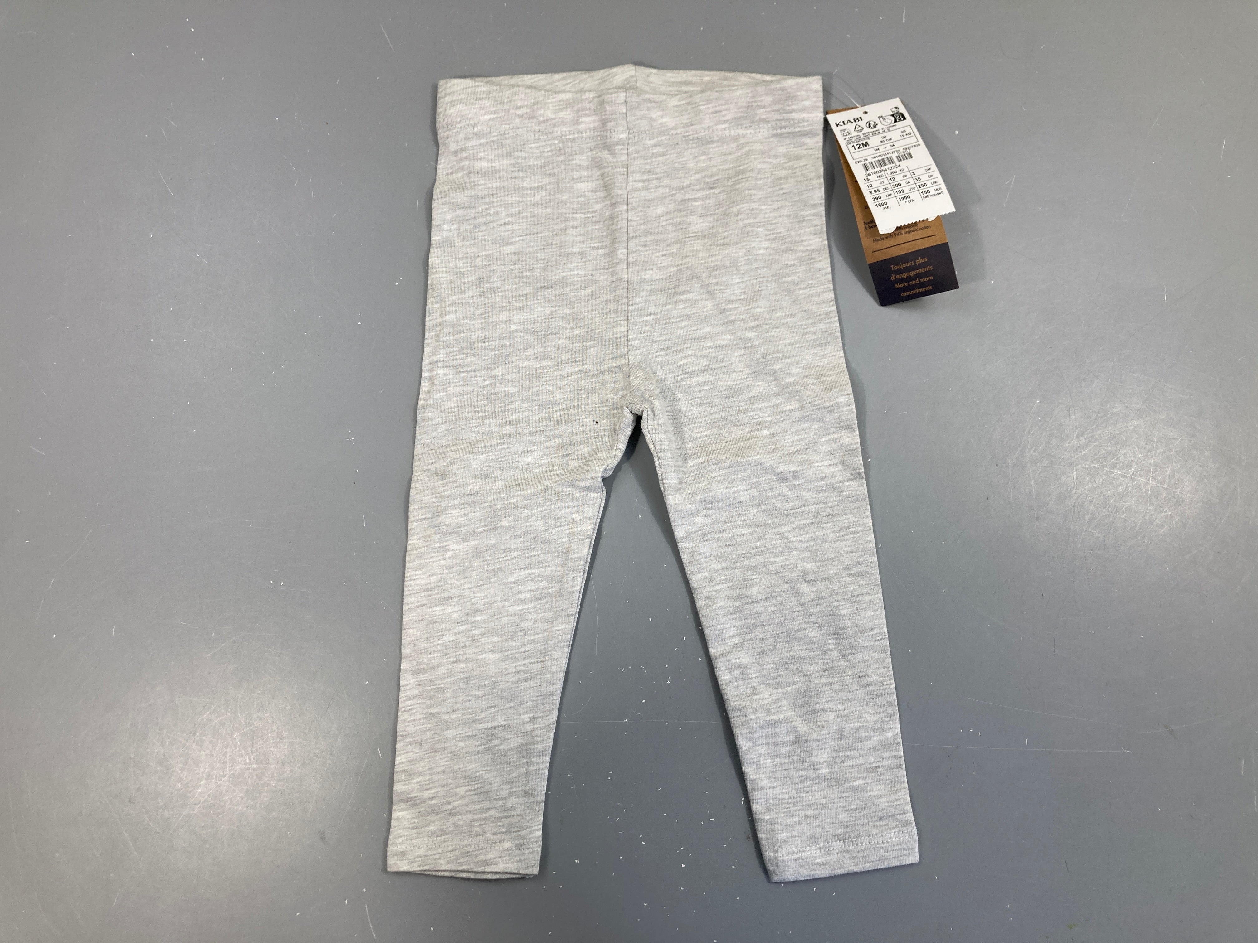 NEUF Legging gris chiné