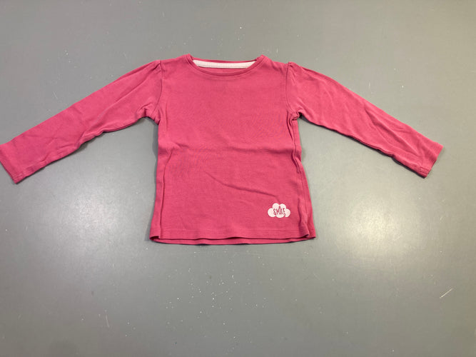 T-shirt m.l rose s.mile nuage, moins cher chez Petit Kiwi