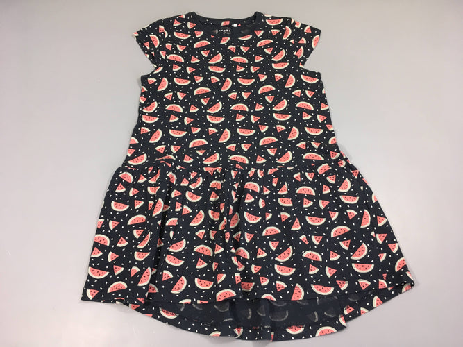 Robe m.c jersey bleu foncé pastèques, moins cher chez Petit Kiwi
