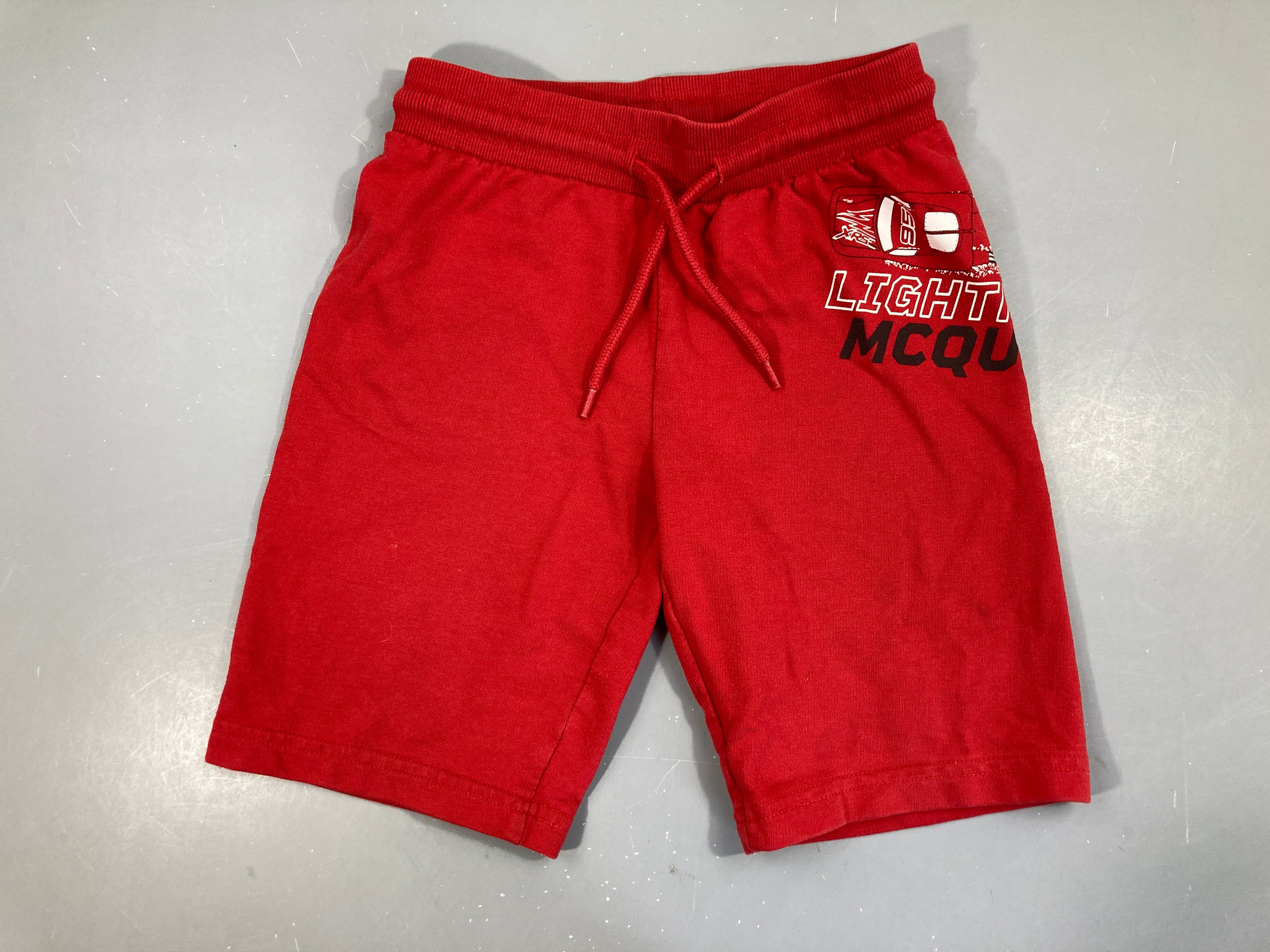 Bermuda molleton rouge Cars