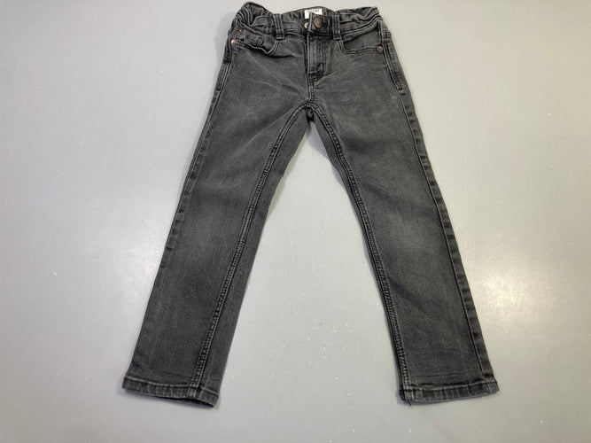 Pantalon jean gris droit, moins cher chez Petit Kiwi