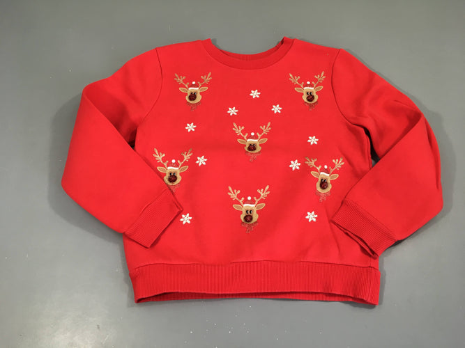 Sweat rouge rennes, moins cher chez Petit Kiwi