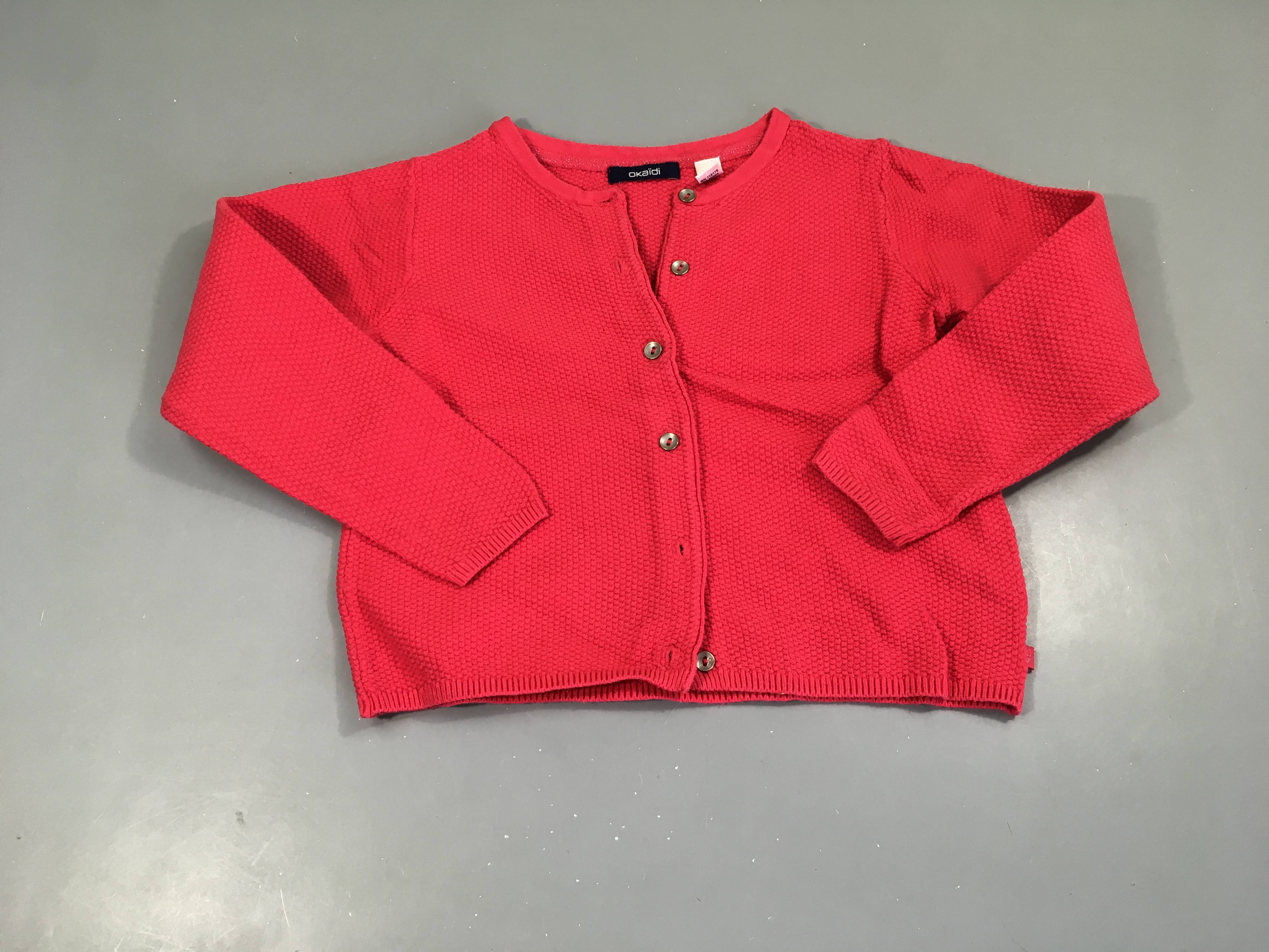 Gilet fuchia texturé