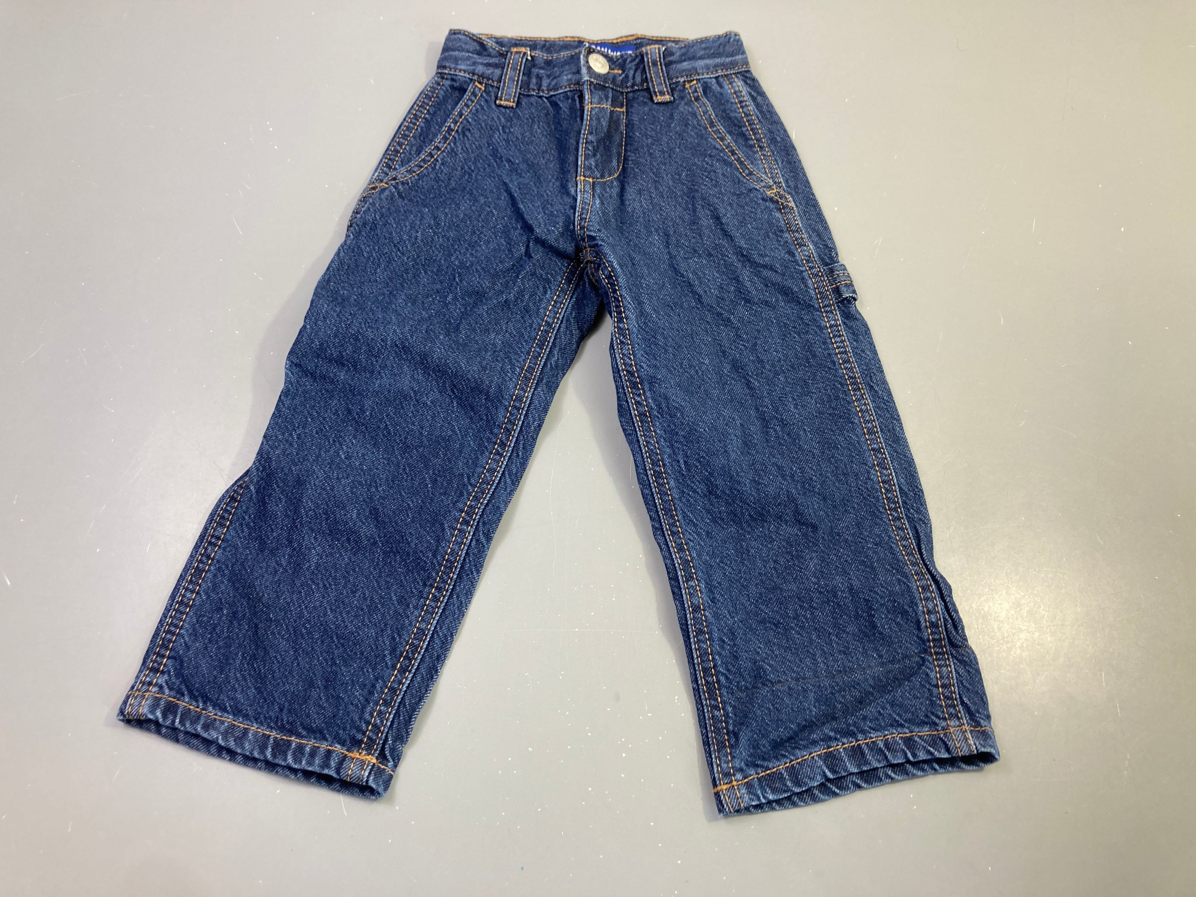 Pantalon jean bleu large