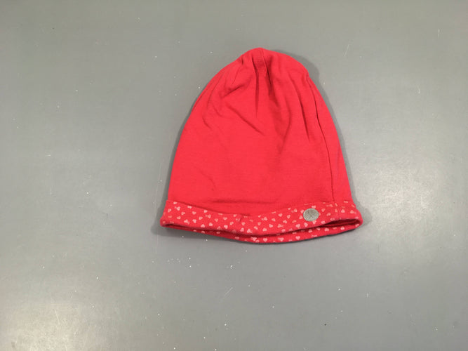 Bonnet jersey rose bord coeurs 8-14a, moins cher chez Petit Kiwi