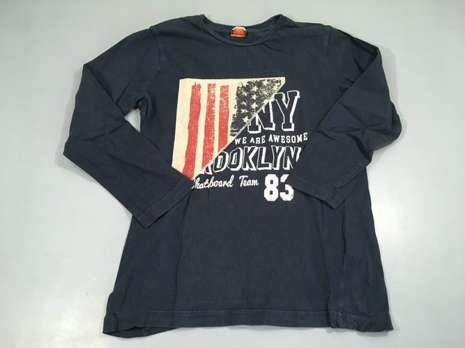 T-shirt m.l bleu foncé NY drapeau, moins cher chez Petit Kiwi