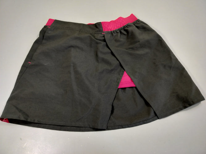 Short jupe de sport noir et rose. Pas de taille indiquée, estimée 12a, moins cher chez Petit Kiwi