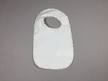 Bavoir éponge blanc - plastifié