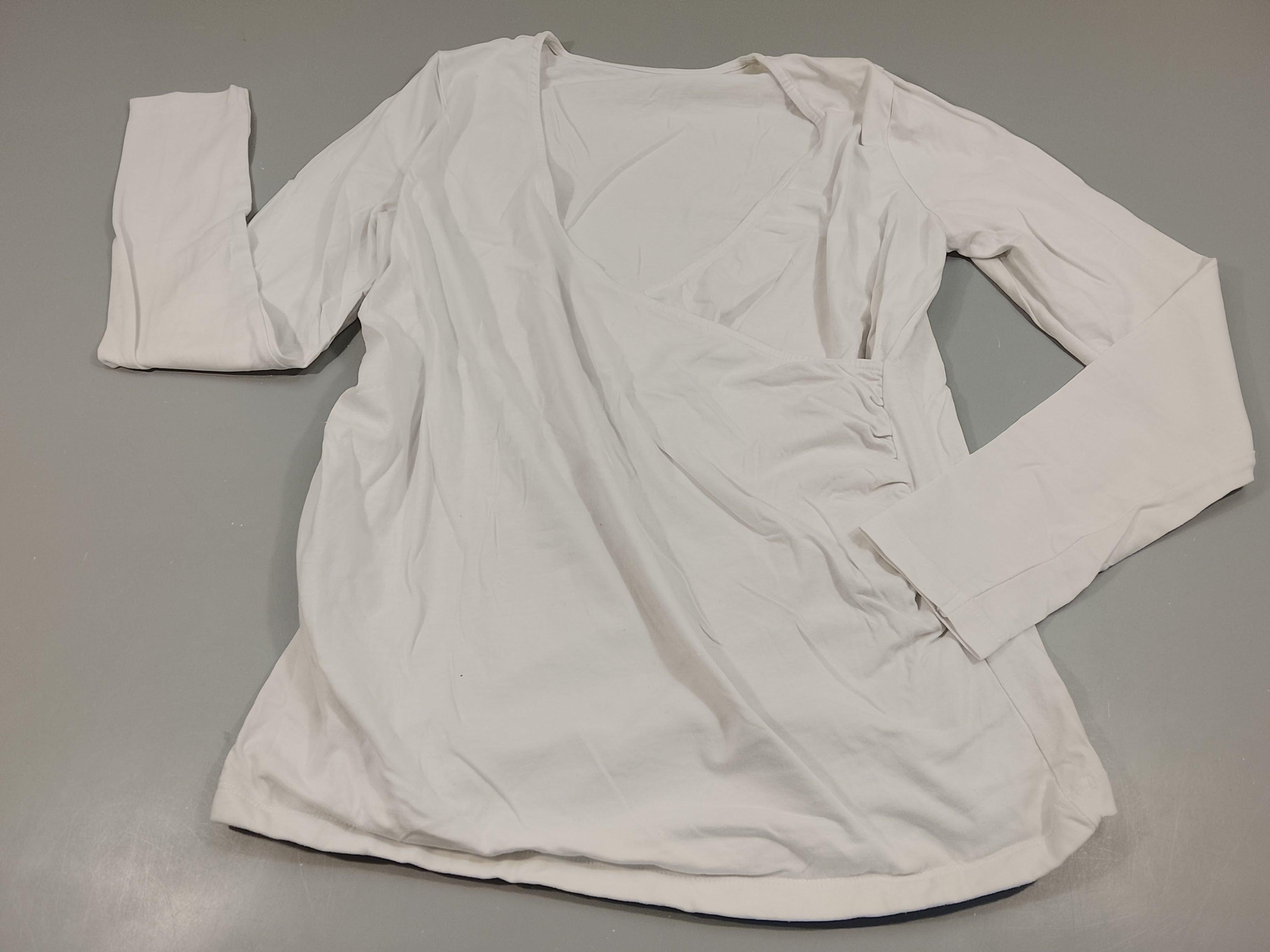 Blouse m.l de grossesse / allaitement blanche