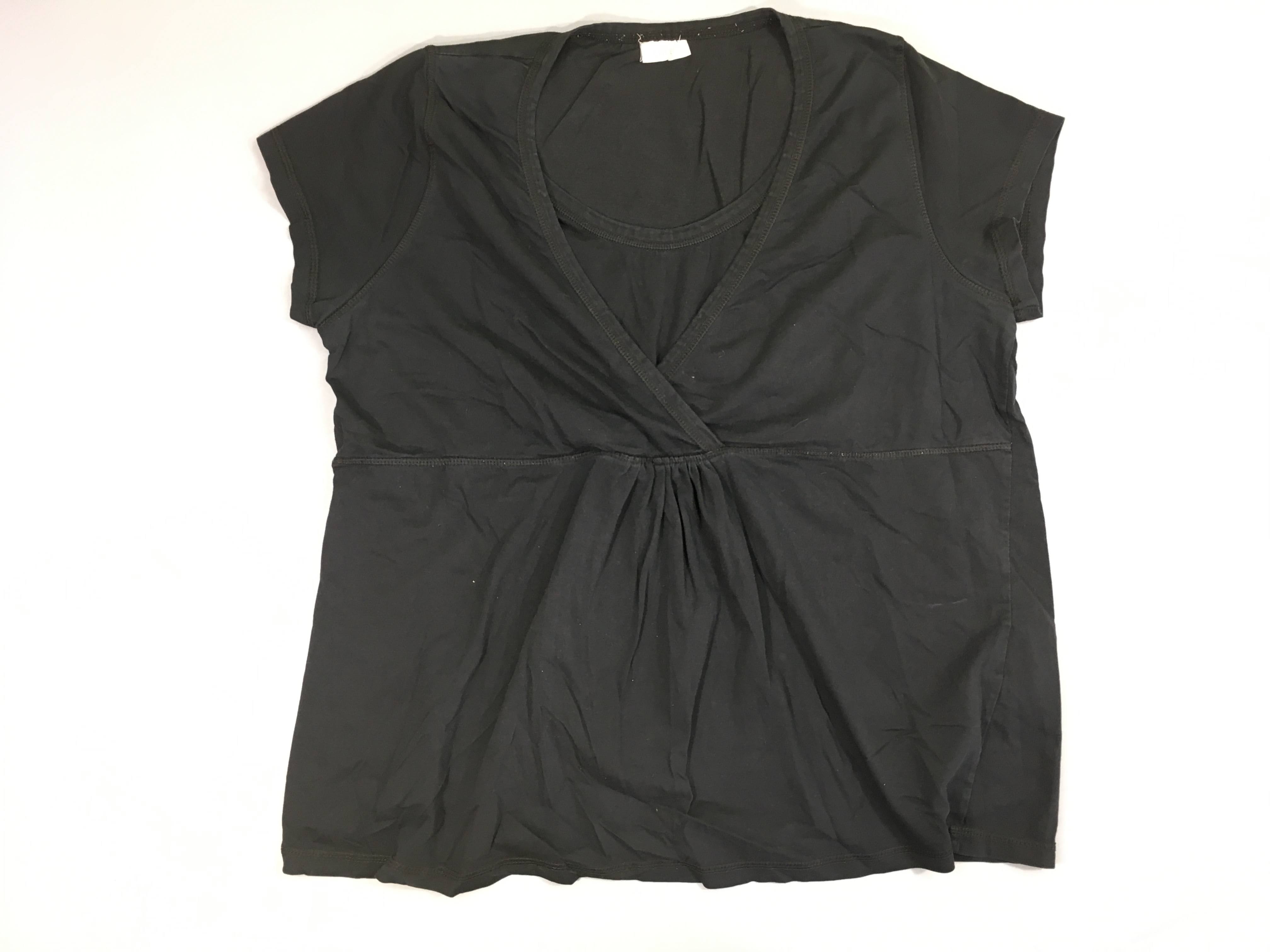 T-shirt m.c noir d'allaitement