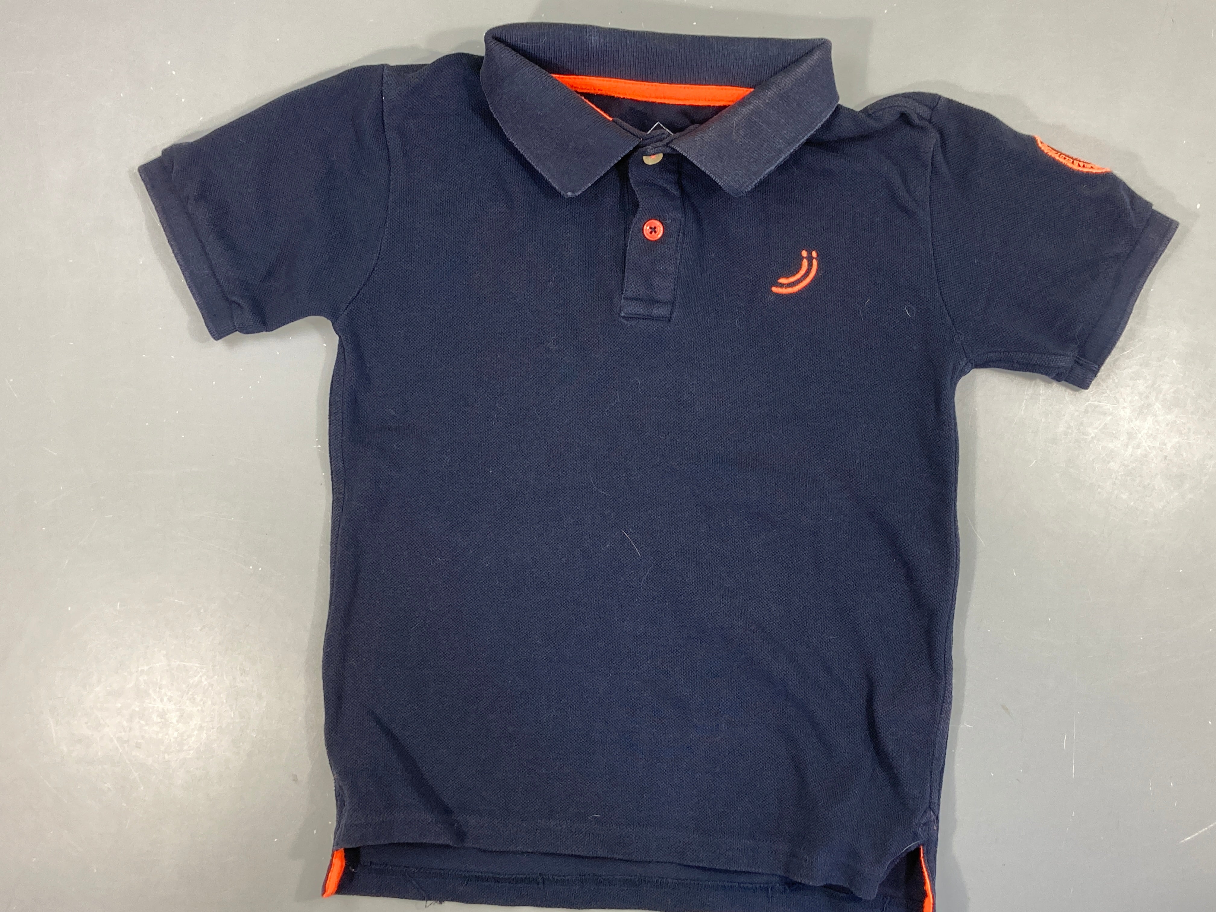 Polo m.c bleu marine