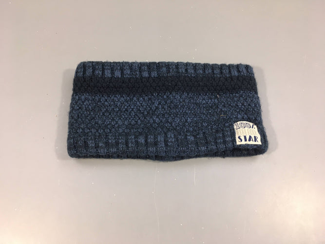 Tour de cou mailles bleues doublé Polar Star, moins cher chez Petit Kiwi