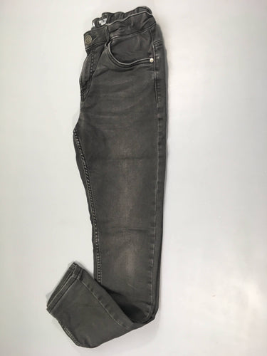 Pantalon denim gris foncé Skinny, moins cher chez Petit Kiwi