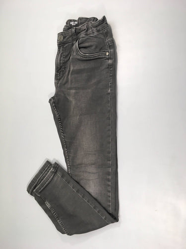 Pantalon denim soft gris foncé Skinny, moins cher chez Petit Kiwi