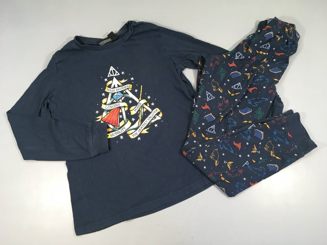 Pyjama 2pcs jersey bleu foncé Harr.y Potter, moins cher chez Petit Kiwi