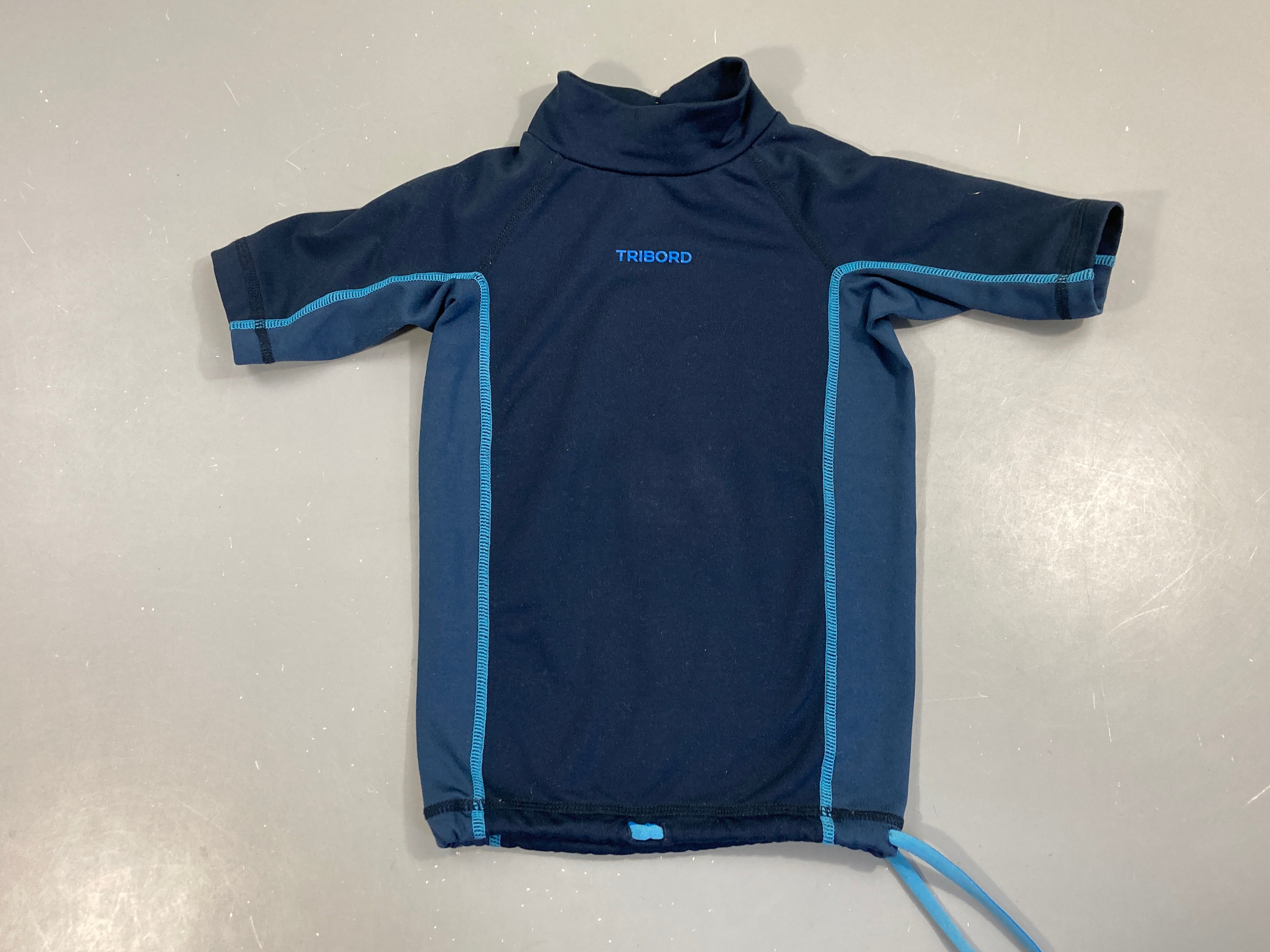 T-shirt m.c anti-un anti-froid bleu marine, Tribord