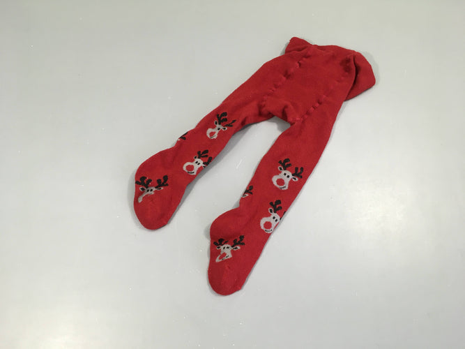 Collants rouges foncés rennes 50-56, moins cher chez Petit Kiwi