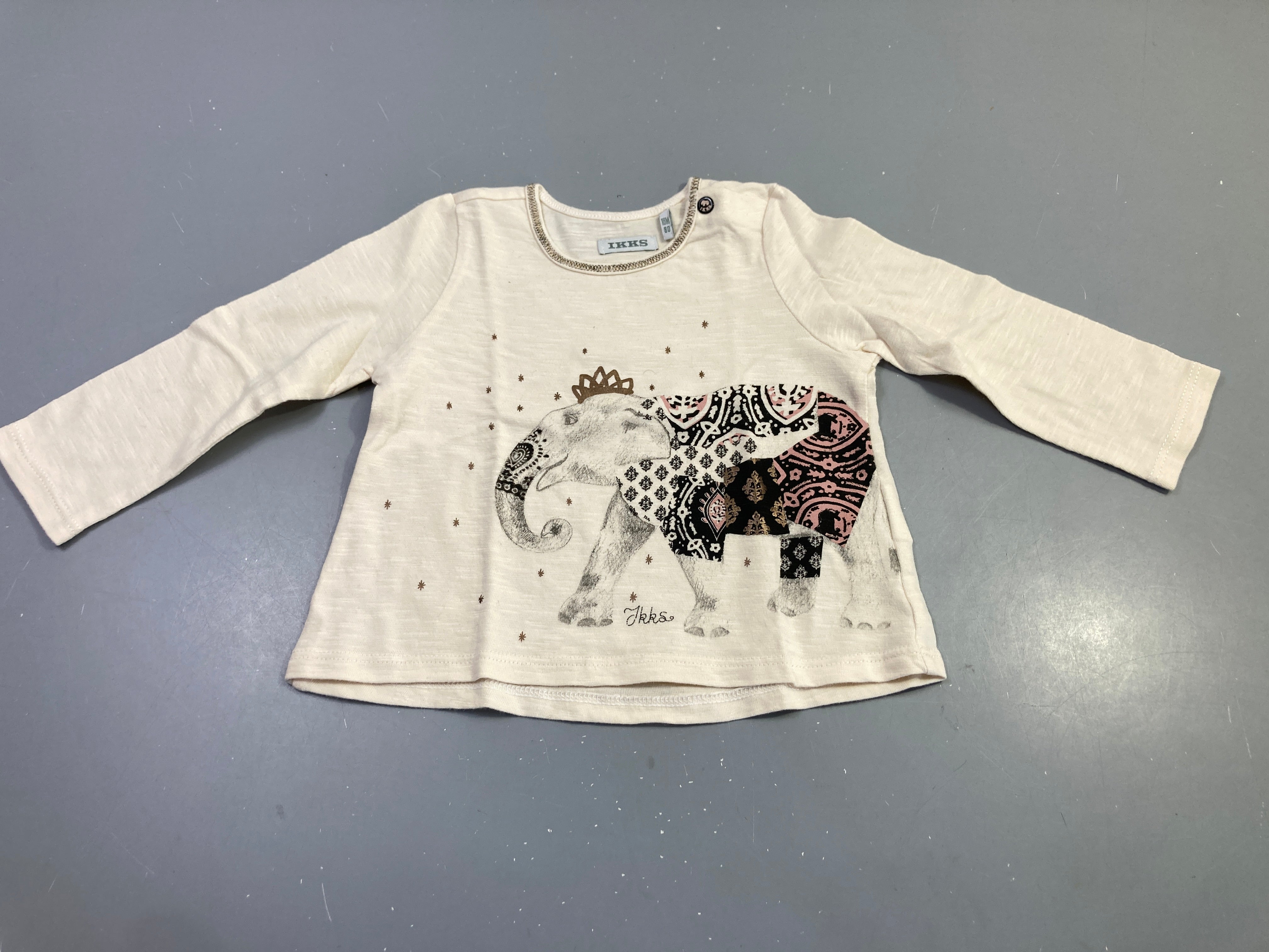 T-shirt m.l écru éléphant