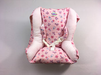 2 en1-Réducteur de chaise haute/Porte bébé dorsal rose pour poupée-Queenie
