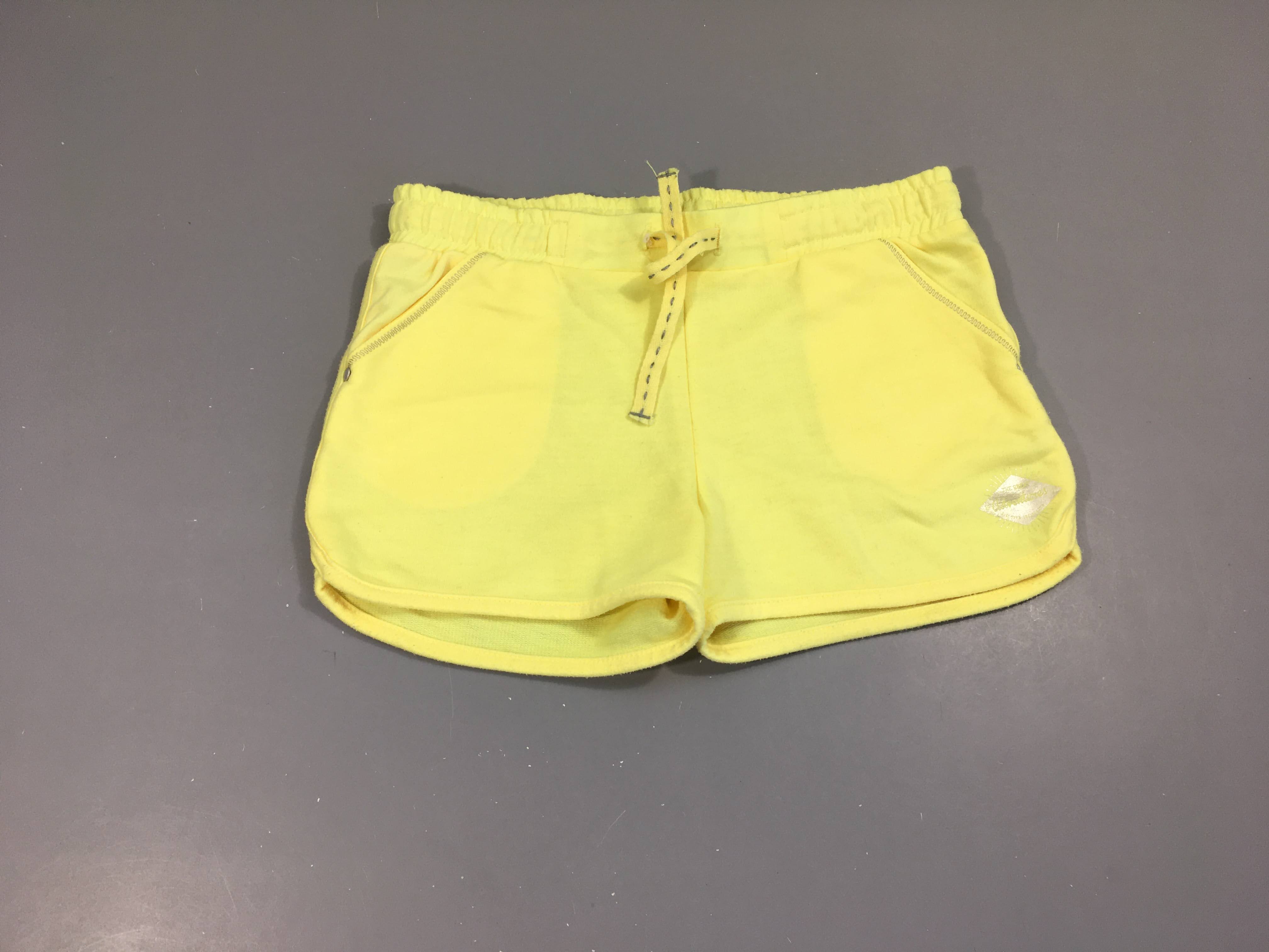 Short molleton jaune