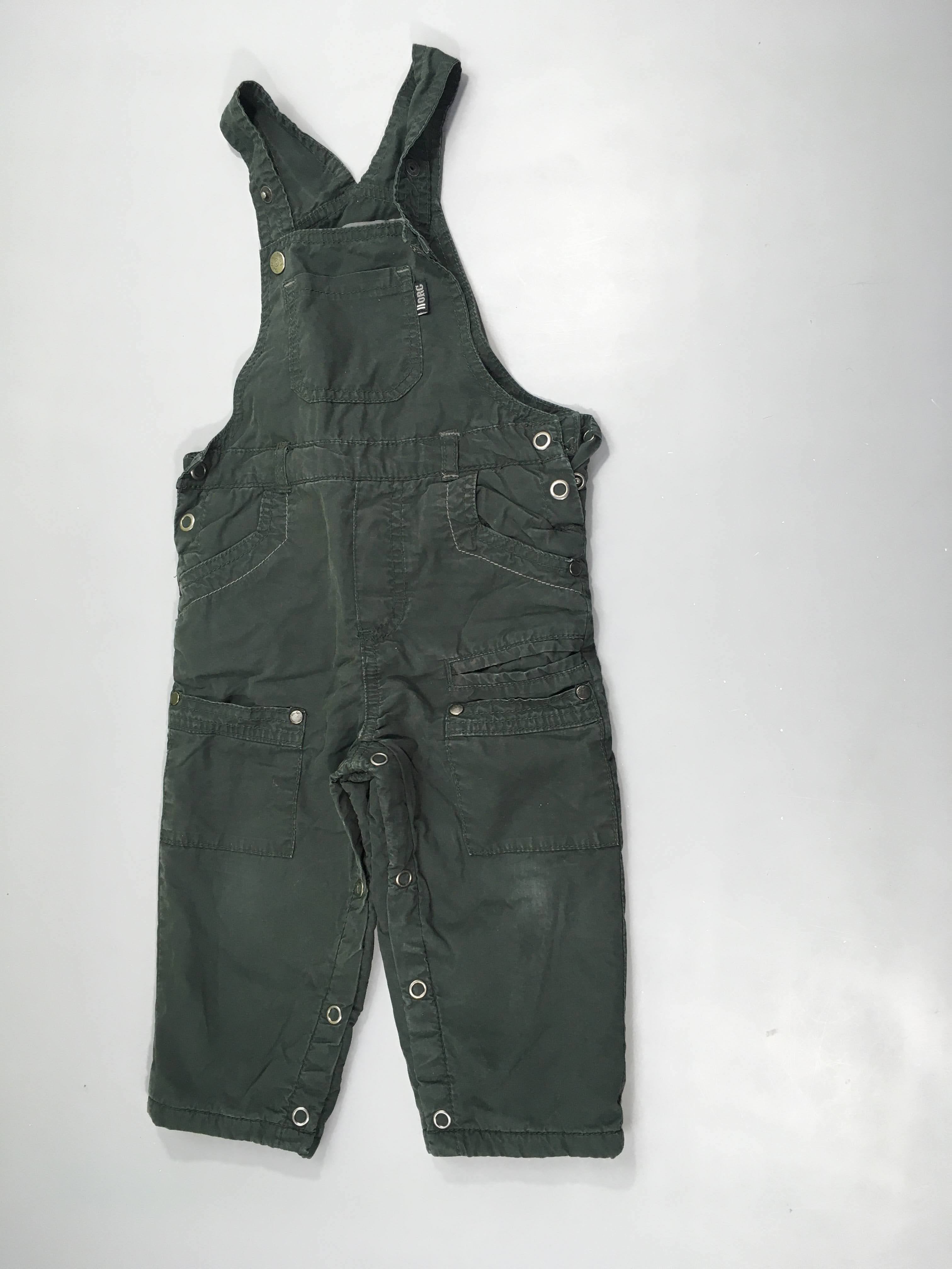 Salopette grise doublée polar aux jambes et pressions entre-jambes