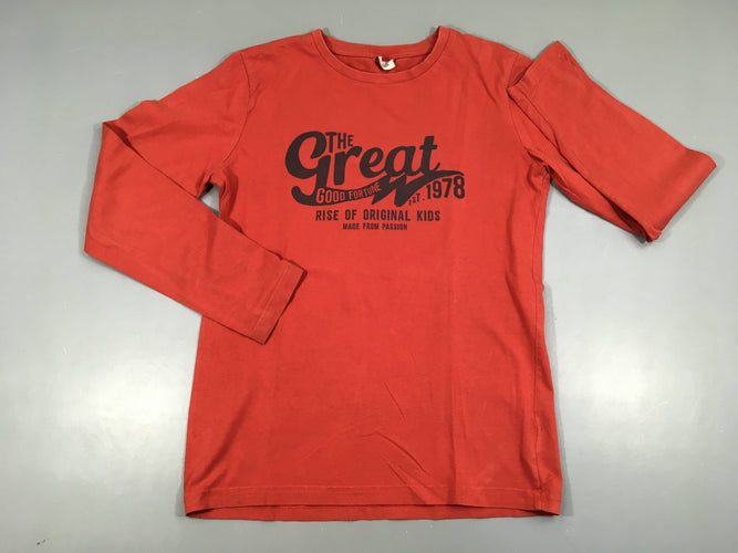 T-shirt m.l rouge Great Tache arrière manche G, moins cher chez Petit Kiwi