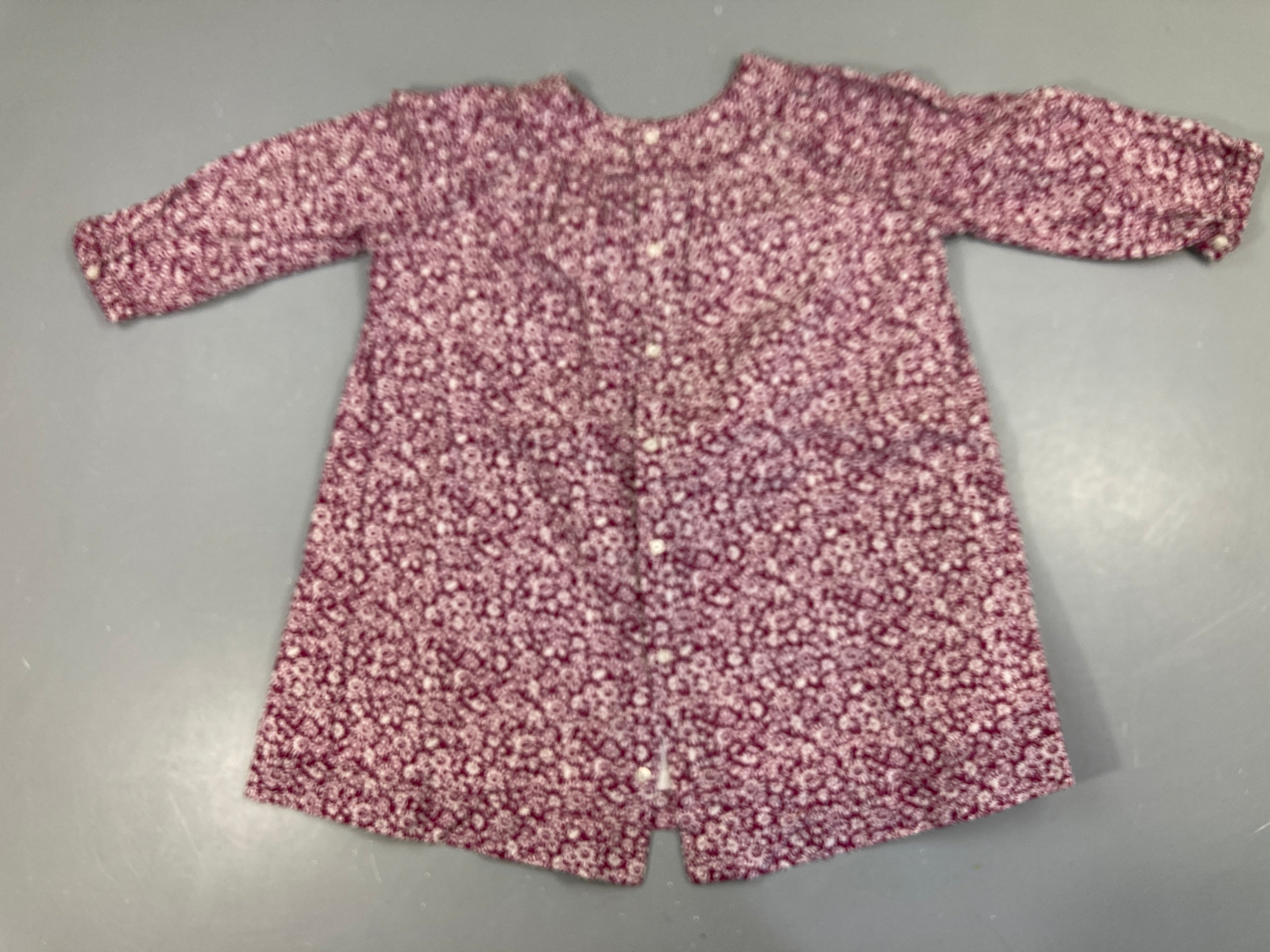 Robe m.l mauve fleurs