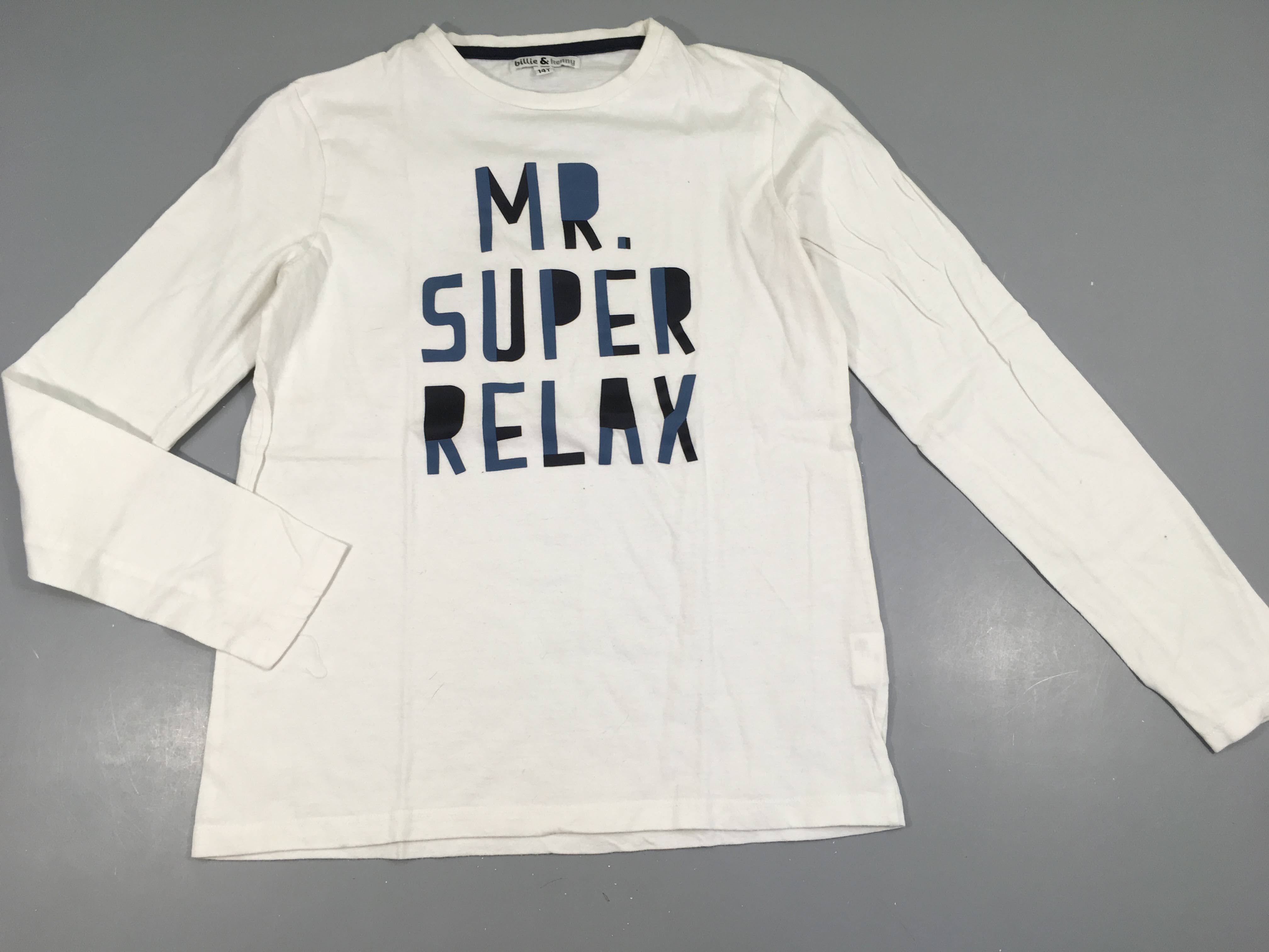 T-shirt m.l blanc Mr Super