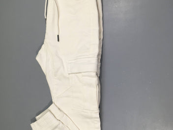Etat neuf-Pantalon cargo slim en coton stretch - beige Celio