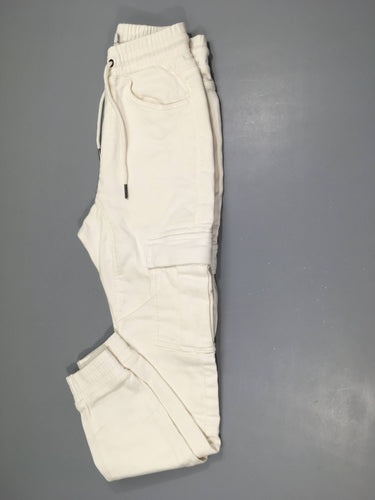 Etat neuf-Pantalon cargo slim en coton stretch - beige Celio, moins cher chez Petit Kiwi