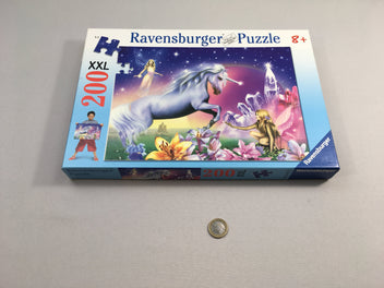 Puzzle XXL Licorne-Fée 200pcs +8A
