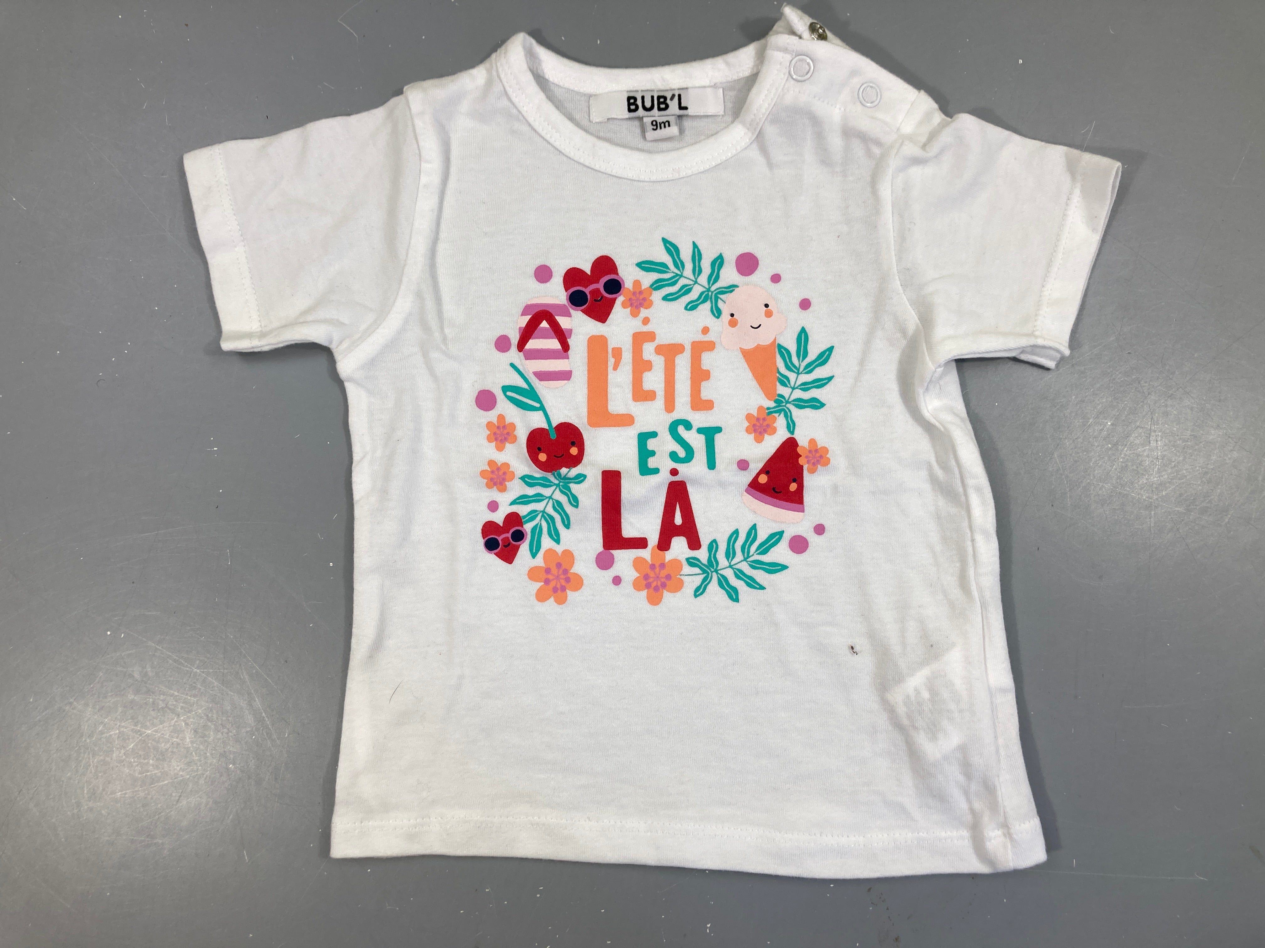 T-shirt m.c blanc été