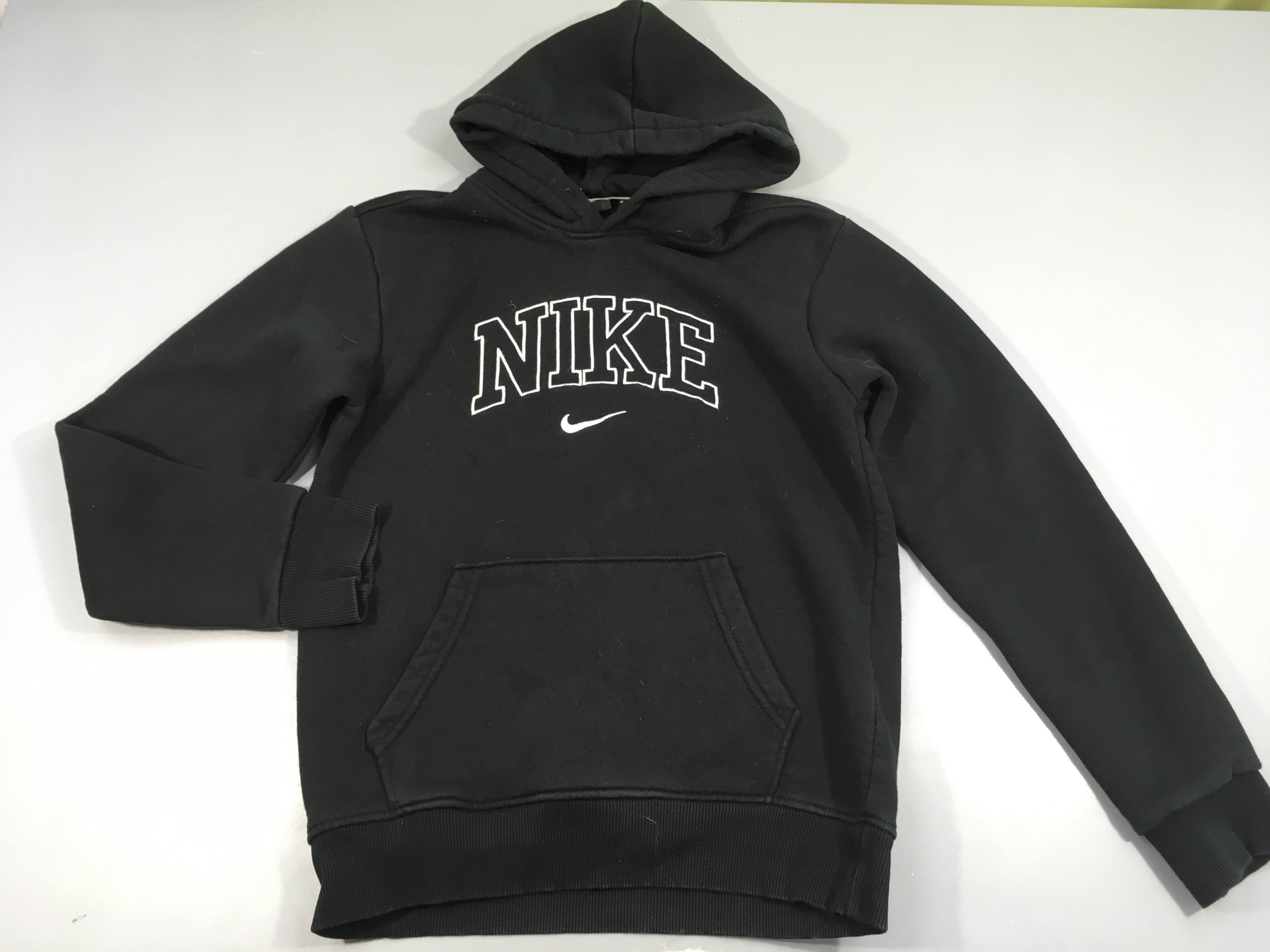 Sweat à capuche noir Nike Léger à carreauxocs bas dos