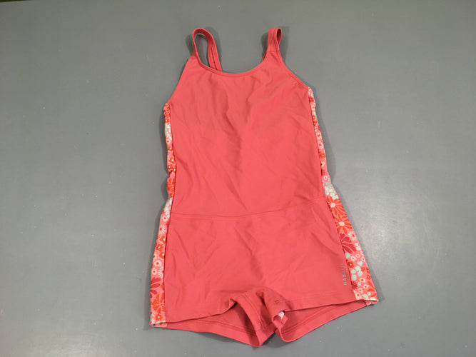 Maillot vieux rose bandes fleuries Taille estimée, moins cher chez Petit Kiwi